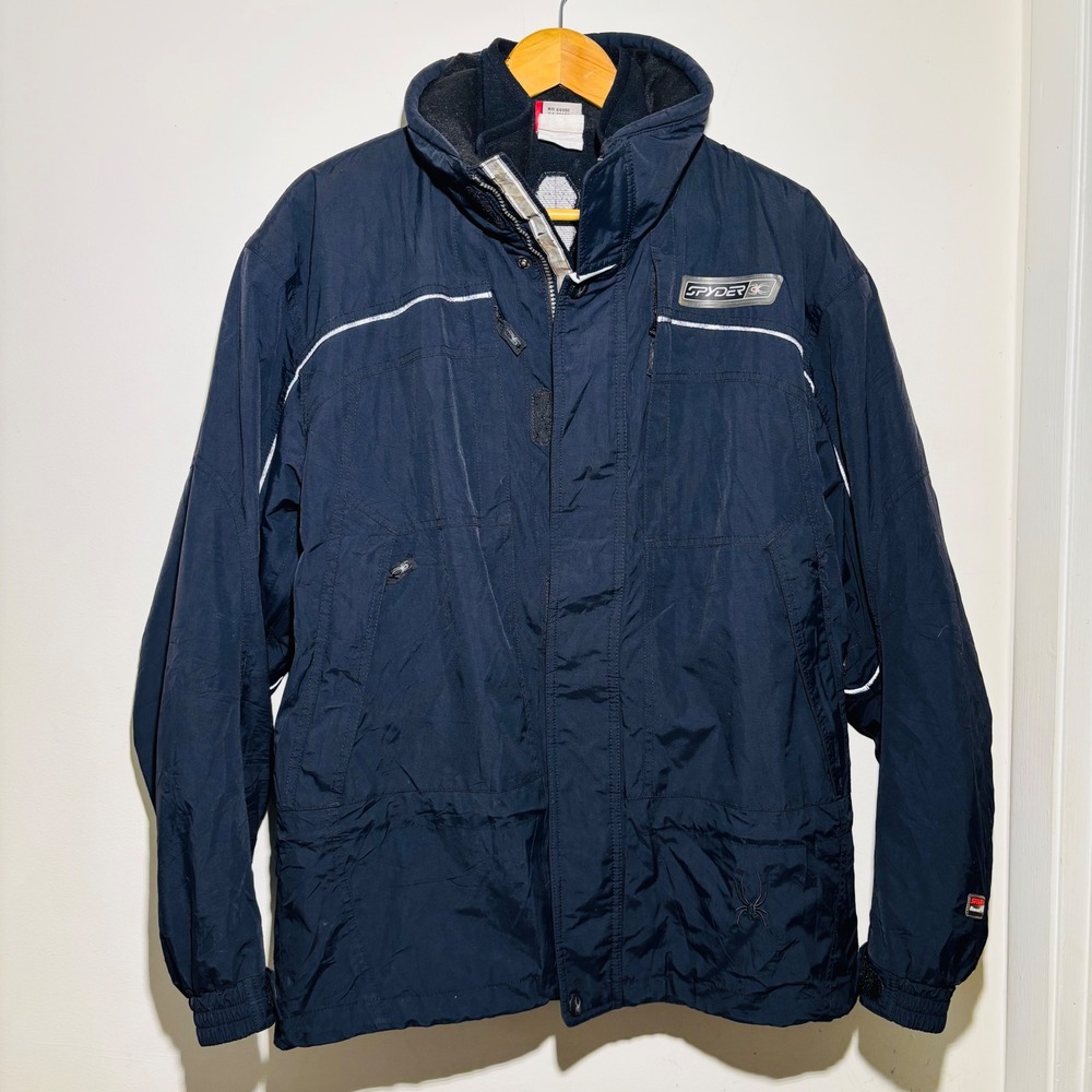 Spyder XT 5000 MENS 2 in 1 Ski Snow Jacket M Red Black Detachable Fleece Winter‎